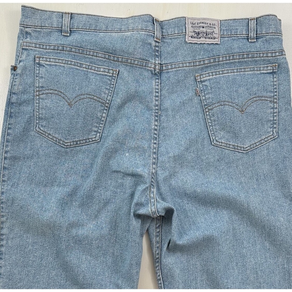 VTG Levi's Men's White Tab Denim Jeans 40x30 Light Wash Relaxed 80s 90s USA Made
